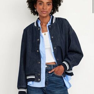 Old navy Jean Bomber Jacket